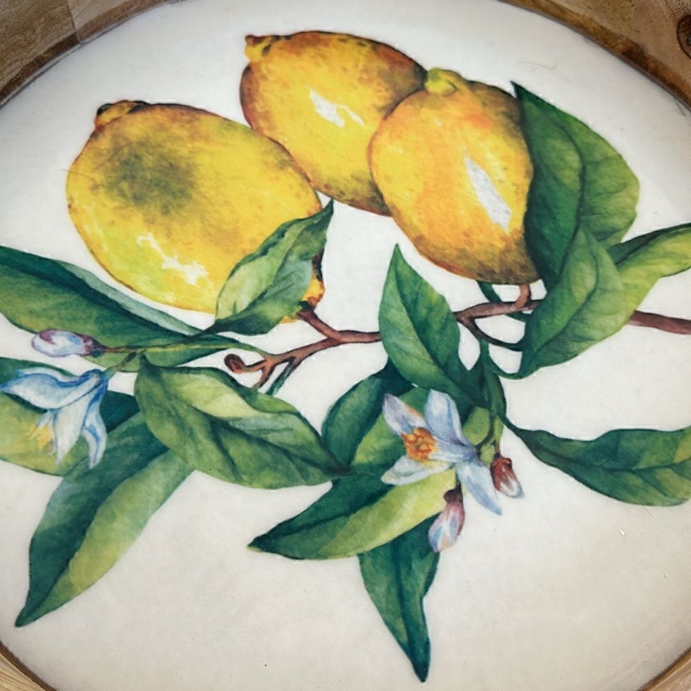 Home Essentials Round Wooden Tray - Picture 2 of 5